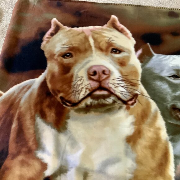 BullDog Theme Gardner Lap Coverlet 60" x 50" Brown Tones NWOT - Picture 3 of 8